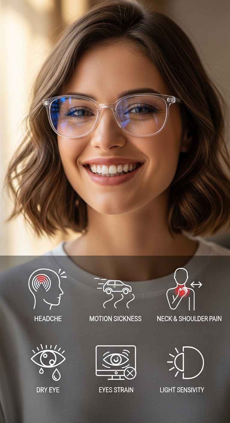 Happy patient with neurolens glasses